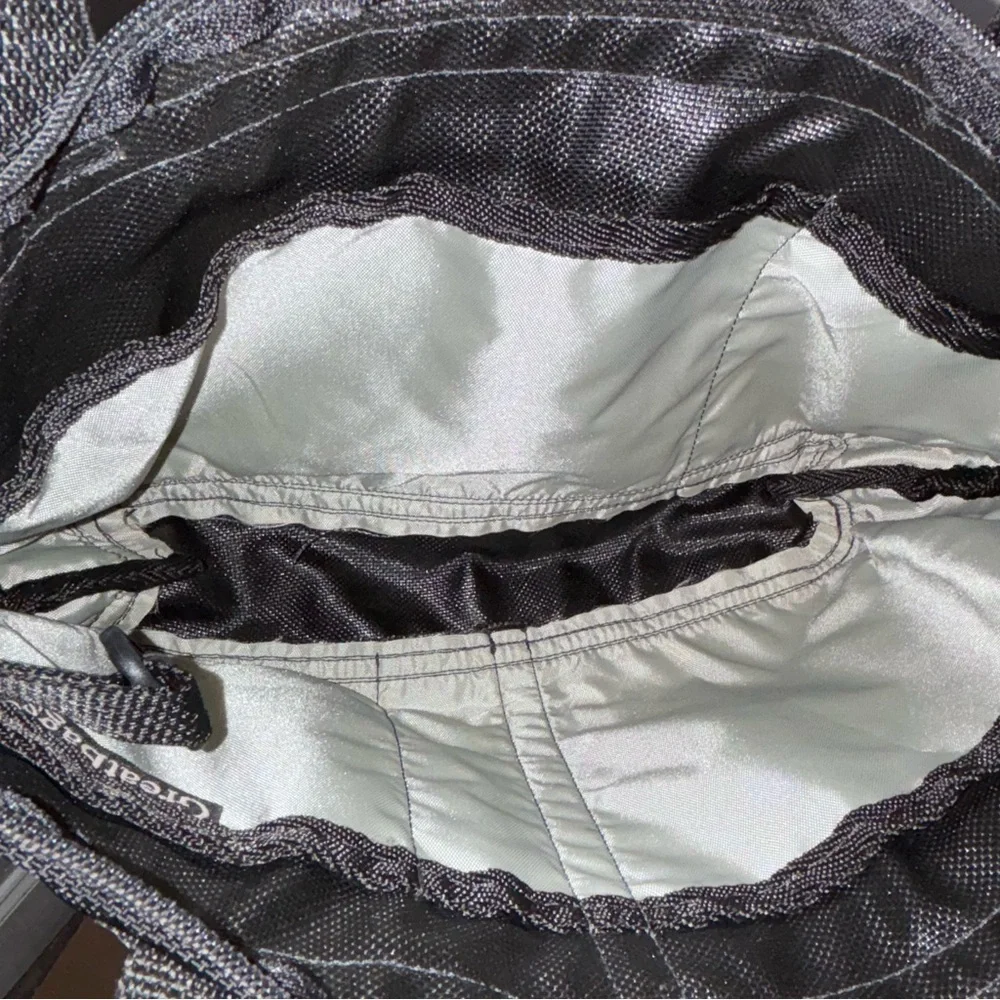 Great Bags CURRENT 222 Medium French Satchel Organizer tote purse black textured